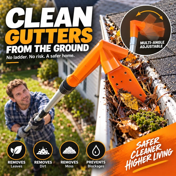 LIMITED‑TIME 50% OFF! ✨ No-Climb Gutter Cleaning Tool